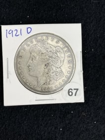 1921 D Morgan Silver Dollar Coin