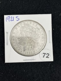1921 S Morgan Silver Dollar Coin