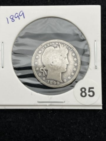 1899 Barber Quarter Coin (1 of 2)