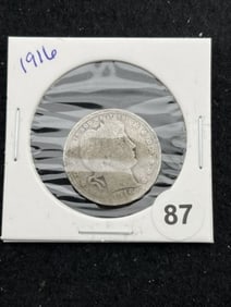 1916 Barber Quarter Coin