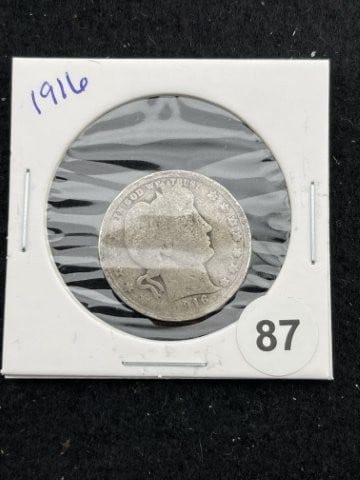 1916 Barber Quarter Coin (1 of 2)