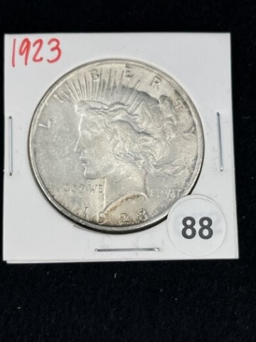 1923 Peace Silver Dollar Coin (1 of 2)