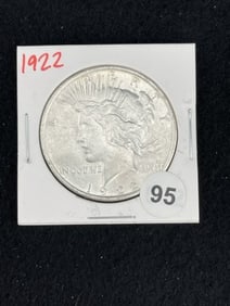 1922 Peace Silver Dollar Coin
