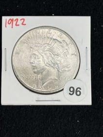 1922 Peace Silver Dollar Coin