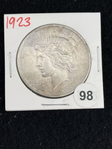 1923 Peace Silver Dollar Coin (1 of 2)