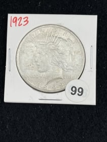 1923 Peace Silver Dollar Coin