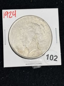 1924 Peace Silver Dollar Coin