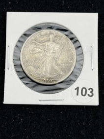 1939 Walking Liberty Half Dollar Silver Coin