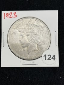 1923 Peace Silver Dollar Coin