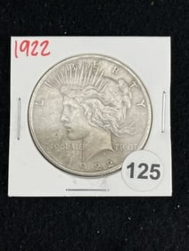 1922 Peace Silver Dollar Coin