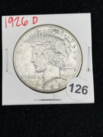1926 D Peace Silver Dollar Coin