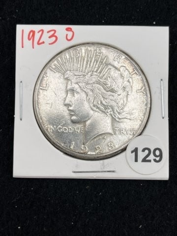 1923 S Peace Silver Dollar Coin: KEY WORDS: INDIAN ARTIFACT ARTIFACTS ARROWHEAD ARROWHEADS NATIVE AMERICAN MISSISSIPPIAN QUAPAW CADDO POTTERY COINS MORGAN DOLLAR PEACE DOLLAR SILVER COINS. All coins have been Sigma tested for authent