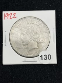 1922 Peace Silver Dollar Coin