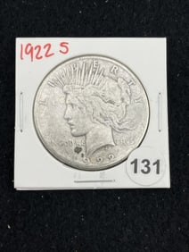 1922 S Peace Silver Dollar Coin