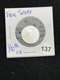 1/10th Fine Silver Coin