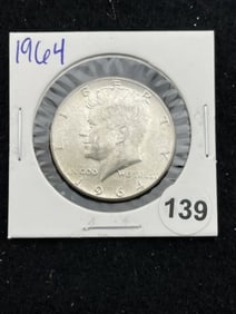 1964 Kennedy Half Dollar Silver Coin