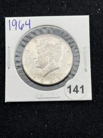 1964 Kennedy Half Dollar Silver Coin