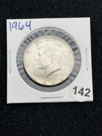 1964 Kennedy Half Dollar Silver Coin