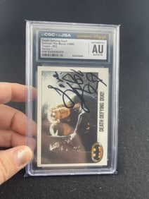 1989 Death-Defying Duo Batman the Movie Hand Signed Authentic Autograph