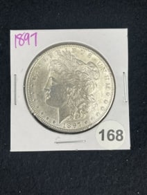 1897 Morgan Silver Dollar Coin