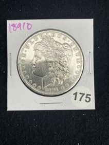 1891 O Morgan Silver Dollar Coin