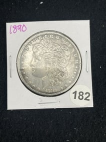 1890 Morgan Silver Dollar Coin