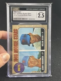 1968 Topps Jerry Koosman & Nolan Ryan Baseball Card