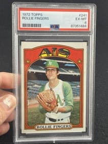 1972 Topps Rollie Fingers Baseball Card