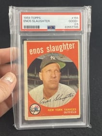 1959 Topps Enos Slaughter Baseball Card