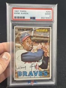1967 Topps Hank Aaron Baseball Card