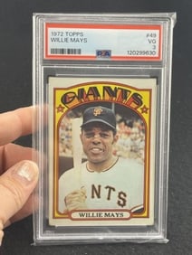1972 Topps Willie Mays Baseball Card