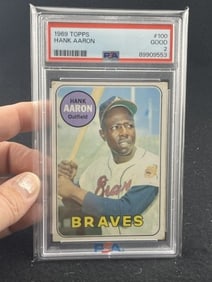 1969 Topps Hank Aaron Baseball Card