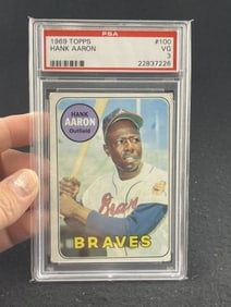 1969 Topps Hank Aaron Baseball Card