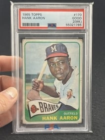 1965 Topps Hank Aaron Baseball Card