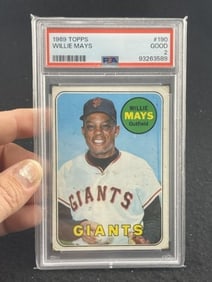 1969 Topps Willie Mays Baseball Card