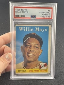 1958 Topps Willie Mays Baseball Card