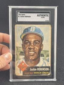 1953 Topps Jackie Robinson Baseball Card