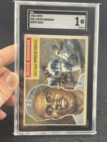 1956 Topps Jackie Robinson Baseball Card