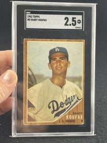 1962 Topps Sandy Koufax Baseball Card