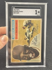 1956 Topps Willie Mays Baseball Card