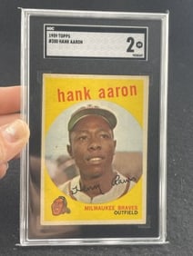 1959 Topps Hank Aaron Baseball Card