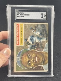 1956 Topps Jackie Robinson Baseball Card