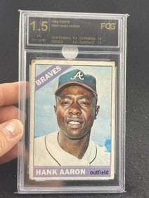 1966 Topps Hank Aaron Baseball Card