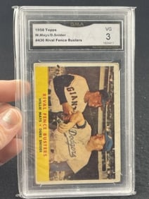 1954 Topps Willie Mays Baseball Card