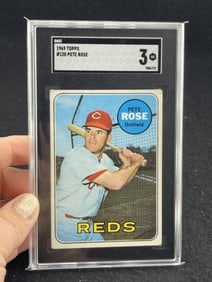 1969 Topps Pete Rose Baseball Card