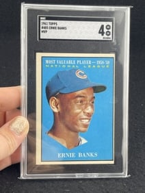 1961 Topps Ernie Banks Baseball Card