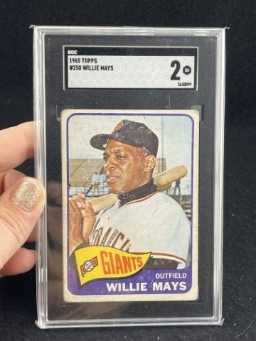 1965 Topps Willie Mays Baseball Card: KEY WORDS: INDIAN ARTIFACT ARTIFACTS ARROWHEAD ARROWHEADS NATIVE AMERICAN MISSISSIPPIAN QUAPAW CADDO POTTERY COINS MORGAN DOLLAR PEACE DOLLAR SILVER COINS. All coins have been Sigma tested for authent