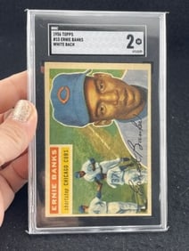 1956 Topps Ernie Banks Baseball Card