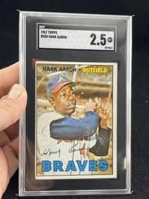 1967 Topps Hank Aaron Baseball Card