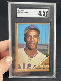 1962 Topps Ernie Banks Baseball Card